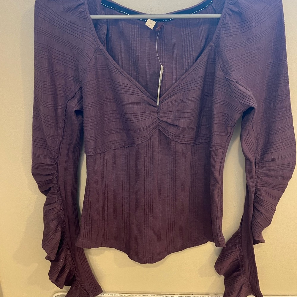 Elegant Purple Women's Top - Anthropol